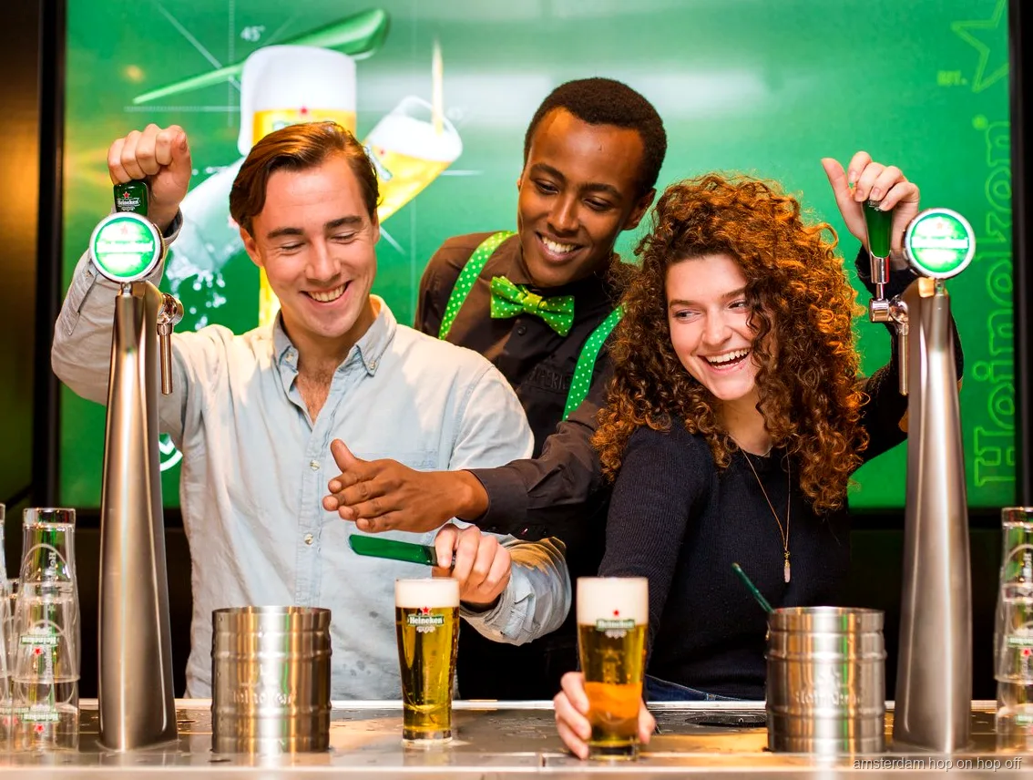 Entrée de la Heineken Experience à la brasserie historique d'Amsterdam