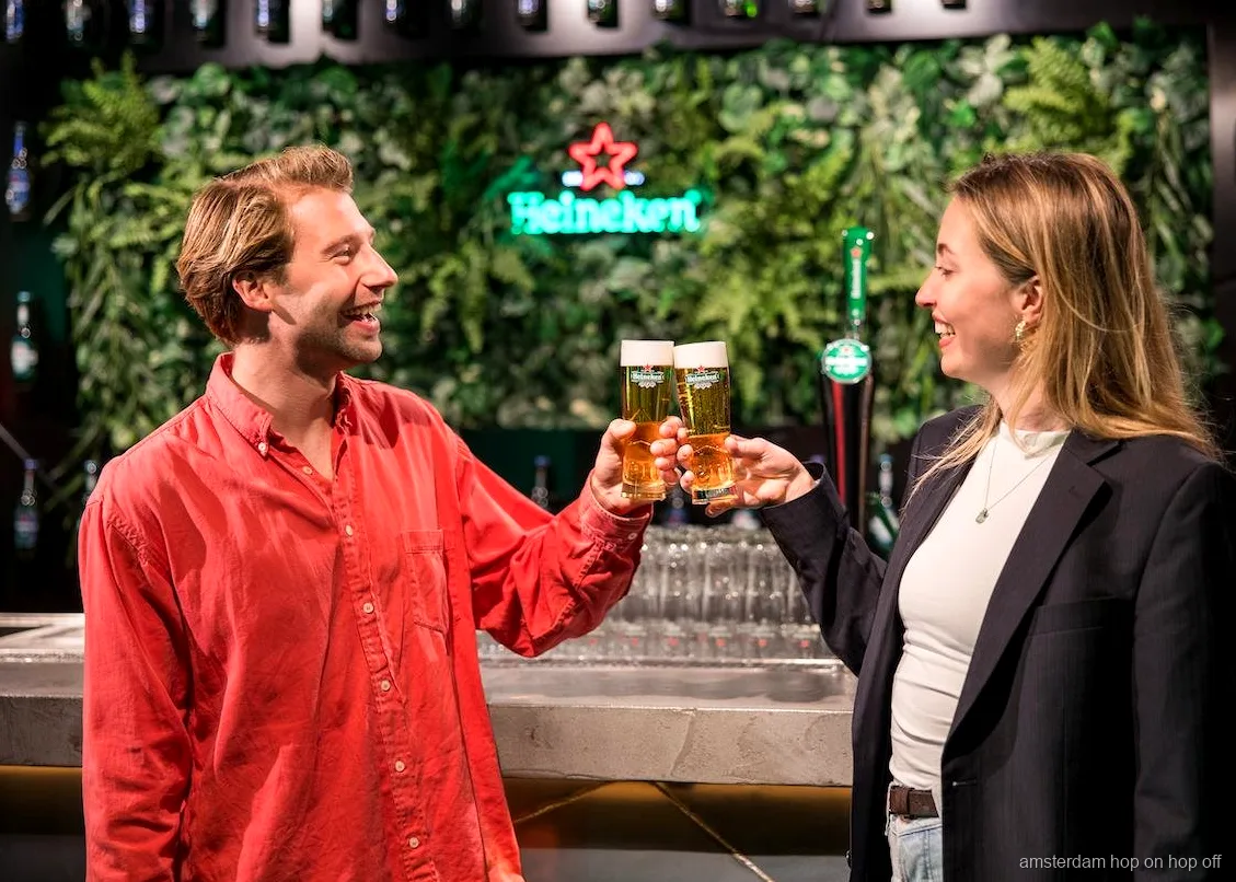 Interactieve tentoonstelling binnen de Heineken Experience in Amsterdam