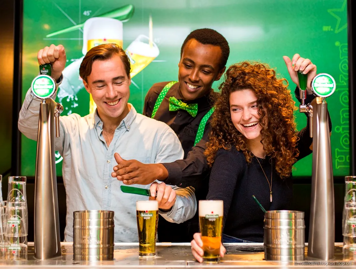 Heineken Experience entrance at the historic Amsterdam brewery